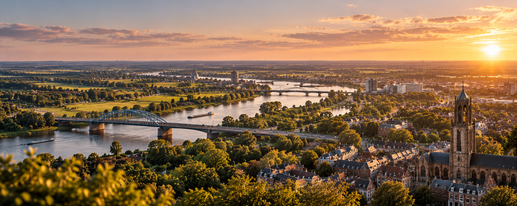 Regionaal landschap als visuele ondersteuning bij management consultancy in Utrecht